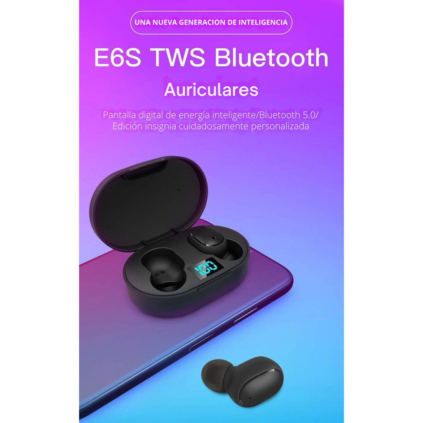 Auriculares Bluetooth E6S TWS