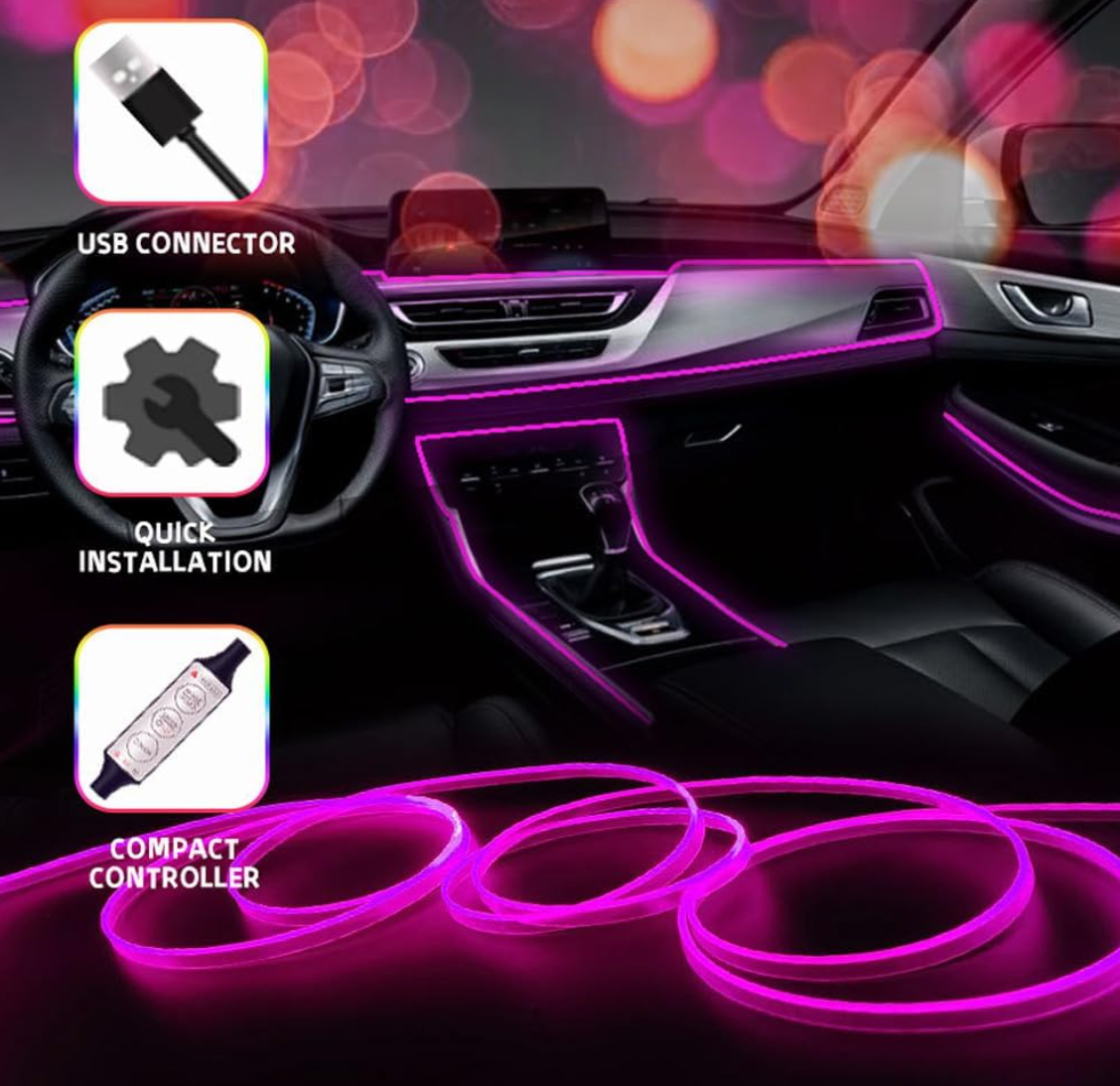 Cintas LED Flexible Para Autos
